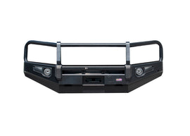 DOBINSONS BLACK DELUXE BULL BAR FOR LANDCRUISER 76/78/79 2016+ WITHOUT FOG LIGHTS - BU59-5550