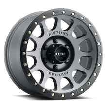 Load image into Gallery viewer, Method MR305 NV 18x9 / -12mm Offset / 6x5.5 BP / 108mm CB / Titanium - Matte Black Lip Wheel