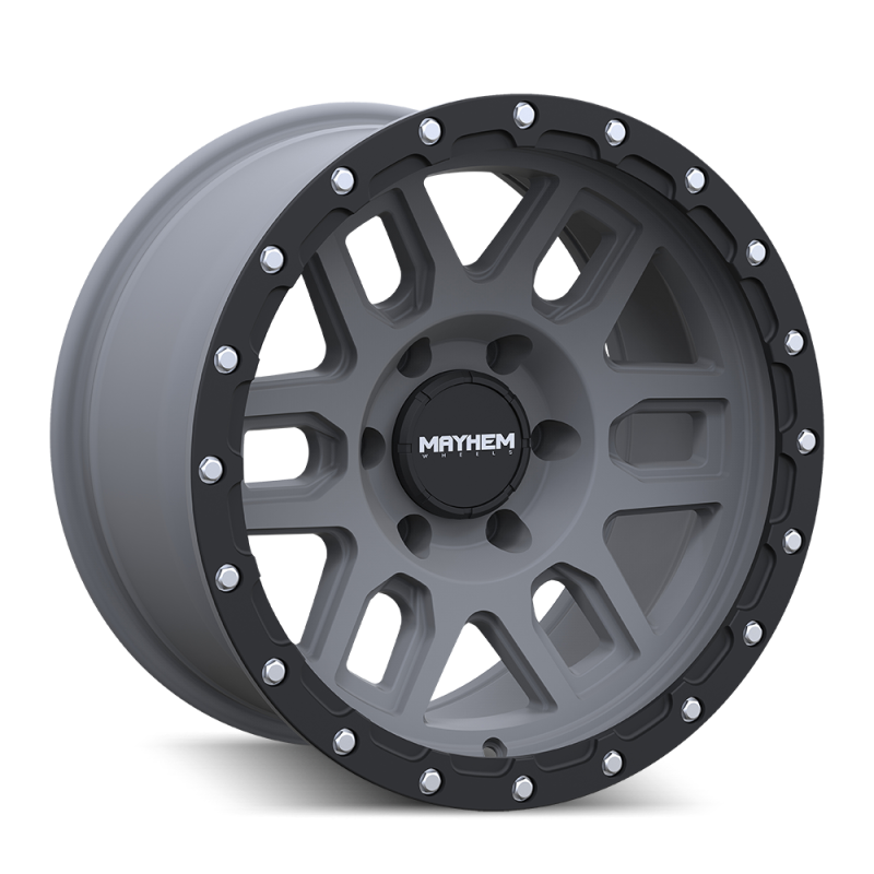 Mayhem 8304 Delta 20x9 / 6x139.7 BP / -12mm Offset / 106mm Hub Matte Gunmetal- Matte Black Lip Wheel