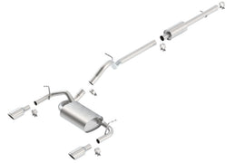 Borla 12-16 Jeep Wrangler JK 3.6L AT/MT 4Wheel 4dr Truck Single Split Rear Exit Catback Exhaust