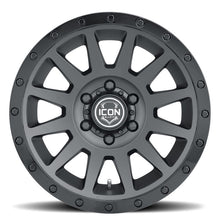 Load image into Gallery viewer, ICON Compression 18x9 6x5.5 0mm Offset 5in BS 106.1mm Bore Double Black Wheel