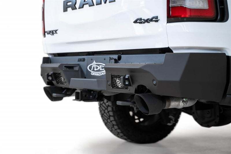 Addictive Desert Designs 2021 Dodge RAM 1500 TRX Stealth Fighter Rear Bumper - Hammer Black