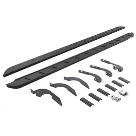 Go Rhino 05-22 Toyota Tacoma DC 4DR RB10 Slim Running Boards Kit (Incl. Brackets) - Tex. Blk