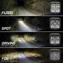 Load image into Gallery viewer, XKGlow XKmax RGBW Addressable Cube Light Kit - Fog Beam