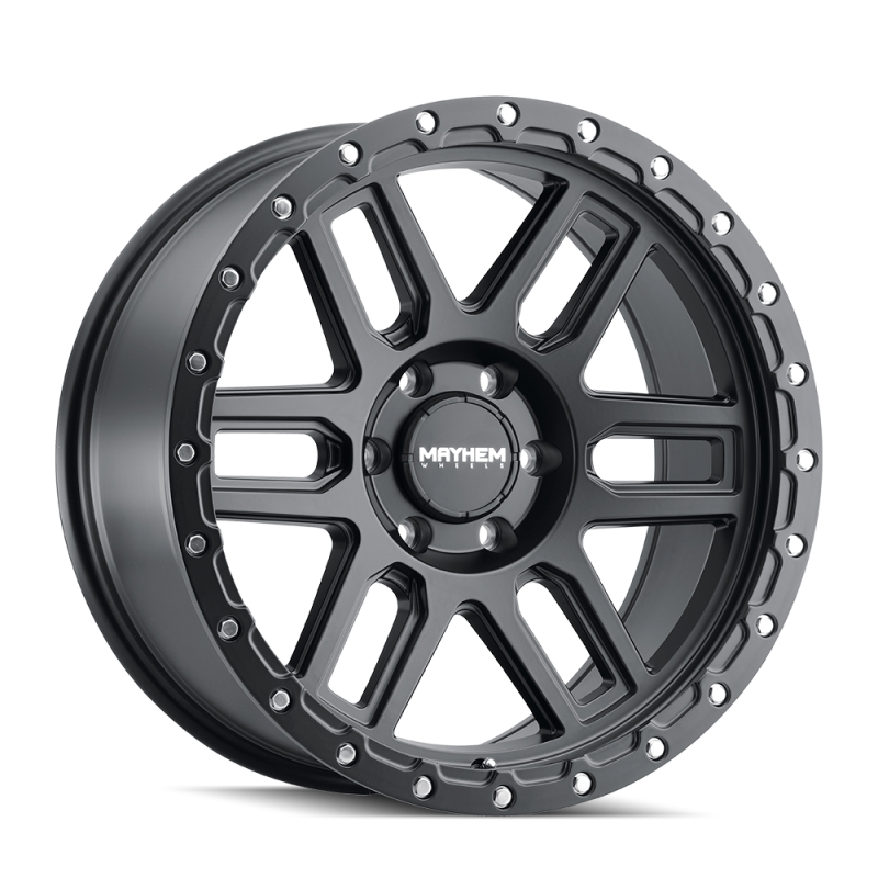 Mayhem 8304 Delta 17x9 / 5x127 BP / -12mm Offset / 78.1mm Hub Matte Black Wheel