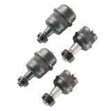 Synergy Jeep TJ/LJ/XJ/YJ/ZJ HD Knurled Front Ball Joint Set Dana 30/44 (w/2 Uppers + 2 Lowers)