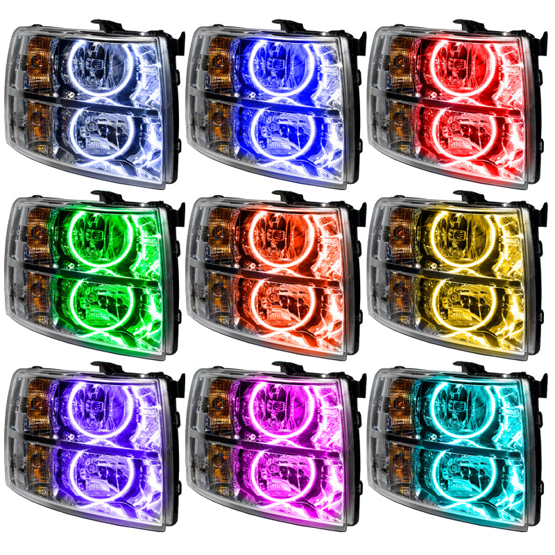 Oracle 07-13 Chevrolet Silverado SMD HL - Round Style - ColorSHIFT w/o Controller