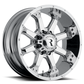 Raceline 991C Assault 20x9in / 5x127 BP / 18mm Offset / 78.1mm Bore - Chrome Wheel