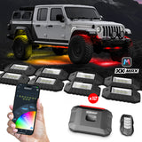 XK Glow RGBW 12pc Addressable LED Rock Light Kit