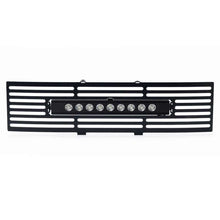 Load image into Gallery viewer, Putco 11-14 Ford F-150 - EcoBoost Bumper Grille Inserts - Black SS Bar and 10in Luminix Light Bar