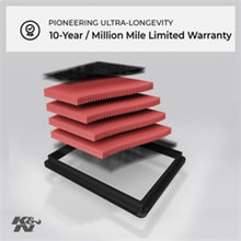 Load image into Gallery viewer, K&amp;N Replacement Air Filter 18-20 Renault Megane IV 1.8L L4