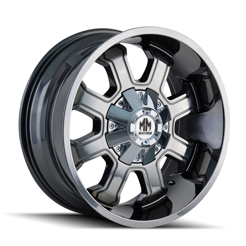 Mayhem 8103 Fierce 20x9 / 8x165.1 BP / 0mm Offset / 130.8mm Hub Chrome Wheel