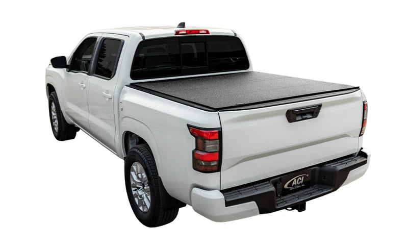 Access 2022+ Nissan Frontier 6ft Bed LOMAX Tri-Fold Hard Cover - Black Urethane