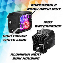 Load image into Gallery viewer, XKGlow XKmax RGBW Addressable Cube Light Kit - Fog Beam