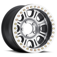 Load image into Gallery viewer, Raceline RT232 Monster 17x8.5in/5x165.1 BP/0mm Offset/107.95mm Bore - BLK &amp; Machined Beadlock Wheel