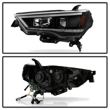 Load image into Gallery viewer, Spyder 14-20 Toyota 4Runner Projector Headlights w/Seq. LED Turn Sig. LED White Light Bar Park Light