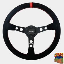 Load image into Gallery viewer, 13.5''  MOJAB Deep Dish Steering Wheel Leather/Suede