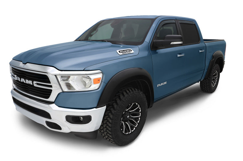 AVS Ventvisor smoke in-channel window deflectors installed on 2019-2026 Ram 1500 Crew Cab, 4-piece set