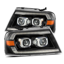 Load image into Gallery viewer, AlphaRex 04-08 Ford F-150 (No 2004 Heritage) LUXX-Series LED Proj HL Alpha-Blk w/Actv Lgt / Seq. Sig