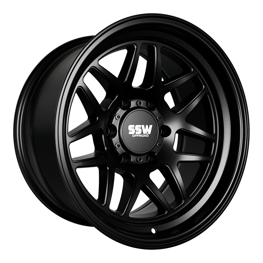 SIERRA / MATTE BLACK / 17X9.0 -25