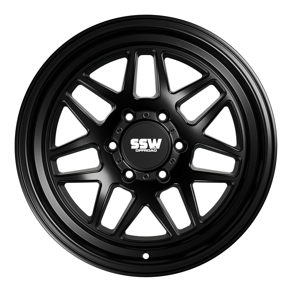 SIERRA / MATTE BLACK / 17X9.0 -25