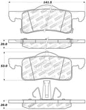 StopTech Sport Brake Pads w/Shims and Hardware - Front