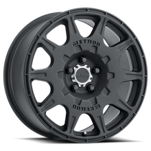 Load image into Gallery viewer, Method MR502 RALLY 17x8 +38mm Offset 5x108 63.4mm CB Matte Black Wheel