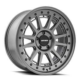 Mayhem 8305 Compass 17x9 / 5x127 BP/ -6mm Offset / 78.1mm Hub Matte Gunmetal w/Blk Bolt Wheel