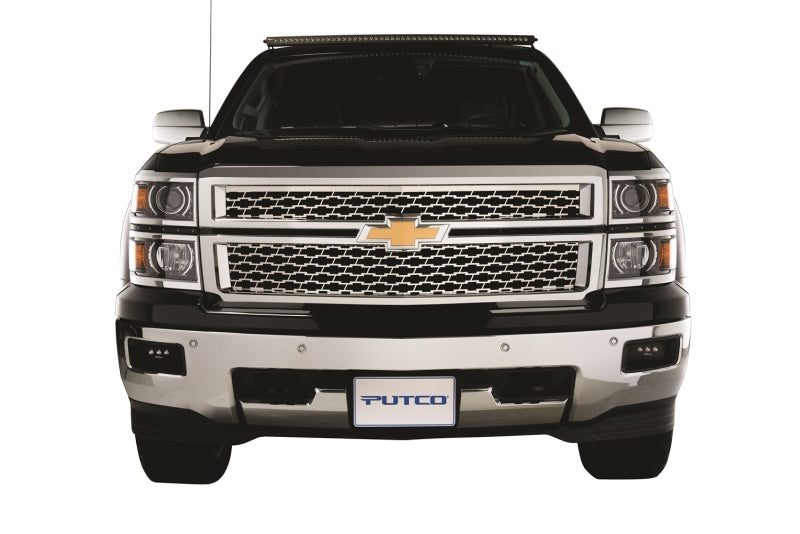 Putco 14-15 Chevy Silv LD - (Fits Grille w/ Z71 Emblem) Bowtie Grille