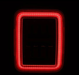 AlphaRex 19-24 Jeep Gladiator JT Nova-Series Prismatic LED Tail Lights - Black-Red