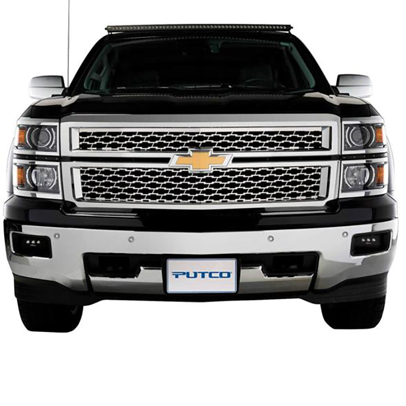 Putco 14-15 Chevy Silv LD - (Fits Grille w/ Z71 Emblem) Bowtie Grille