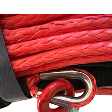 Load image into Gallery viewer, 3/8'' x 85' Synthetic Winch Rope with forged winch hook