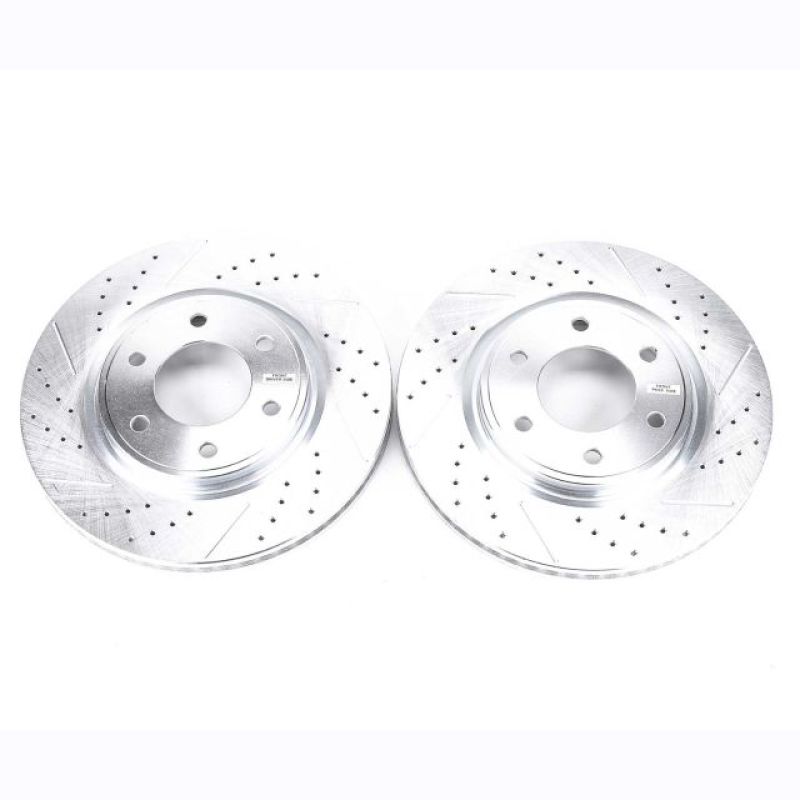 Power Stop 08-10 Infiniti QX56 Front Evolution Drilled & Slotted Rotors - Pair