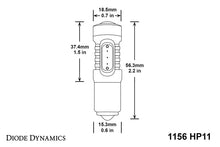 Load image into Gallery viewer, Diode Dynamics 1156 LED Bulb HP11 LED - Amber (Pair)