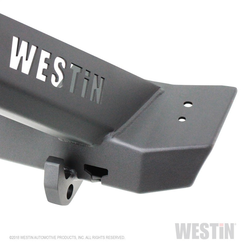 Westin 07-18 Jeep Wrangler JK WJ2 Stubby Front Bumper w/LED Lt Bar Mnt - Tex. Blk