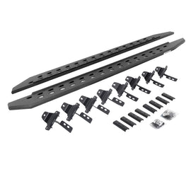 Go Rhino 20-22 Jeep Gladiator JT 4DR RB20 Slim Running Boards Kit (Incl. Brackets) - Bedliner Coat