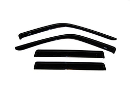 AVS smoke outside-mount window deflectors installed on a 1993-1998 Jeep Grand Cherokee, 4-piece set