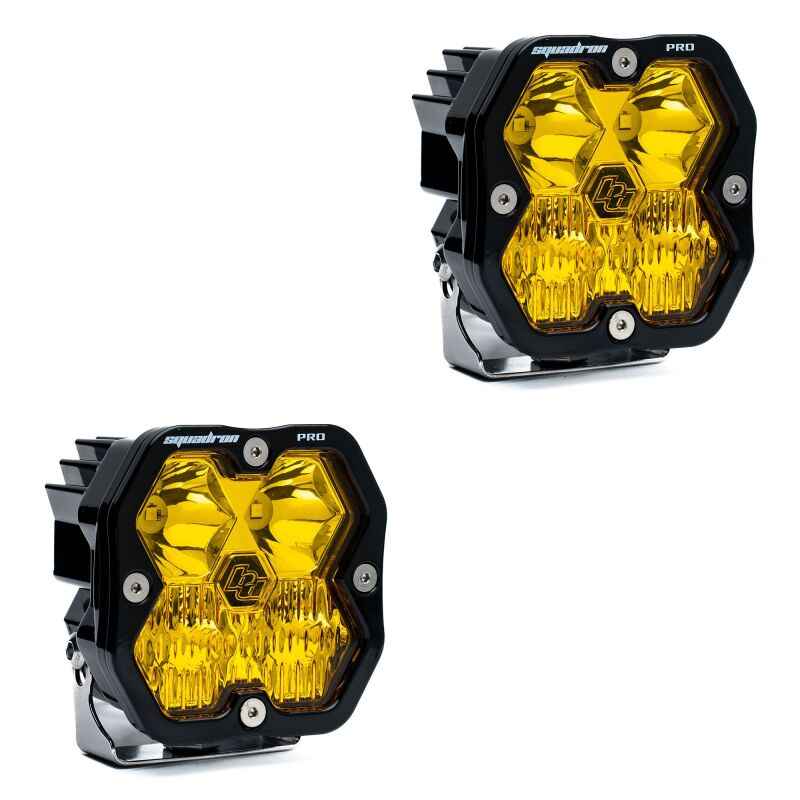 Baja Designs Squadron 2.0 Pro (Pair) LED Driving/Combo / No Harness - Baja Amber