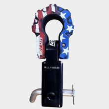 Load image into Gallery viewer, 2'' Aluminum Hitch Receiver with Aluminum D-Shackle 9T (LIFETIME WARRANTY)