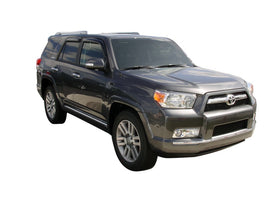 AVS Ventvisor smoke outside mount window deflectors installed on a 2010-2024 Toyota 4Runner, set of 4
