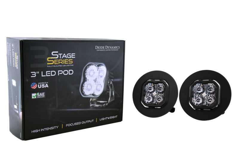 Diode Dynamics SS3 Pro Type GM-5 Kit ABL - White SAE Driving