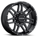 Raceline 931B Injector 20x9in / 5x114.3/5x127 BP / 0mm Offset / 78.1mm Bore - Satin Black Wheel