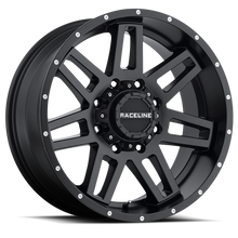 Load image into Gallery viewer, Raceline 931B Injector 17x8.5in / 5x114.3/5x127 BP / 18mm Offset / 78.1mm Bore - Satin Black Wheel