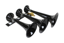 Load image into Gallery viewer, Kleinn Black Triple Horn/ 15In/13In/11In - High Impact ABS Trumpet/ Zinc Alloy Base