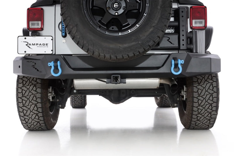 Rampage 07-18 Jeep Wrangler JK (Incl. Unlimited) Trail Guard Tire Carrier - Black