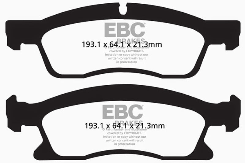 EBC 13+ Dodge Durango 5.7 Yellowstuff Front Brake Pads