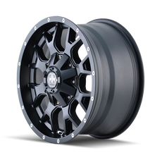 Load image into Gallery viewer, Mayhem 8015 Warrior 18x9 / 8x180 BP / 18mm Offset / 124.1mm Hub Matte Black Wheel