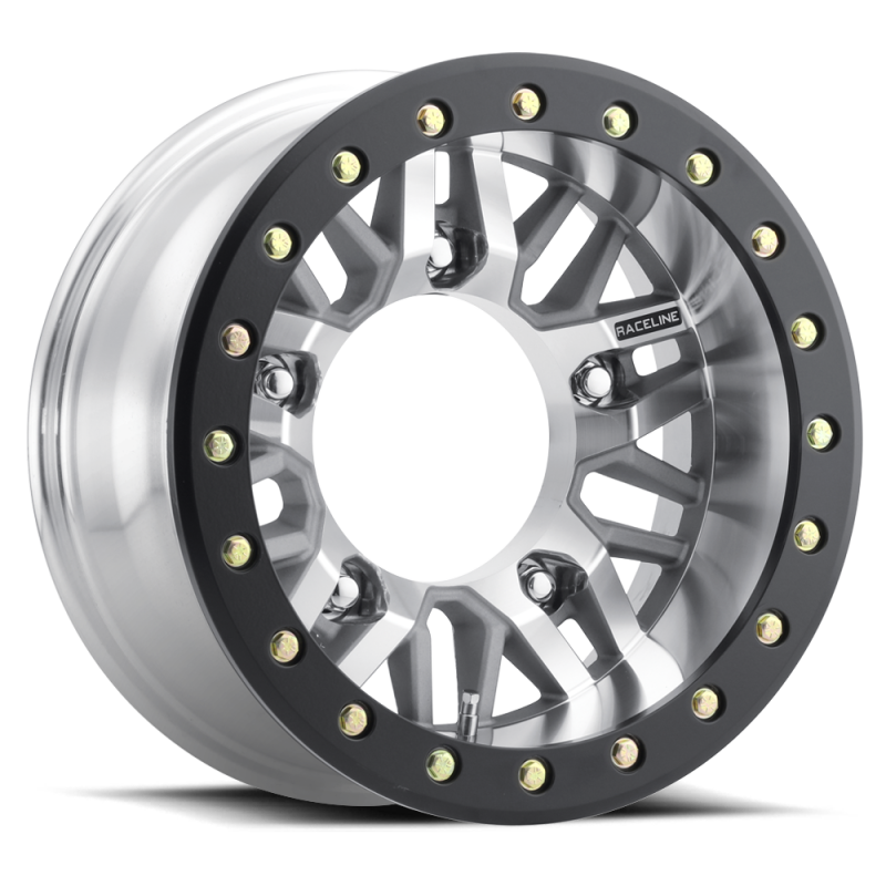 Raceline RT260M Ryno 15x5.5in / 5x205 BP / -5mm Offset / 160mm Bore - Machined Beadlock Wheel