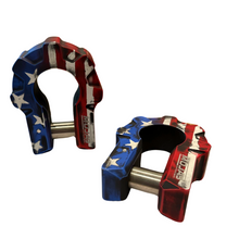Load image into Gallery viewer, American Flag - 3/4'' Extreme duty Aluminum Shackle set (9T) - (LIFE TIME WARRANTY*)