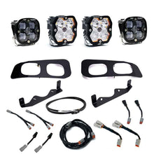 Load image into Gallery viewer, Baja Designs 23-25 Ford SD Squadron Sport/SAE 2.0 Dual Fog Pocket Kit Upfitter (SAE Fog) - Clear